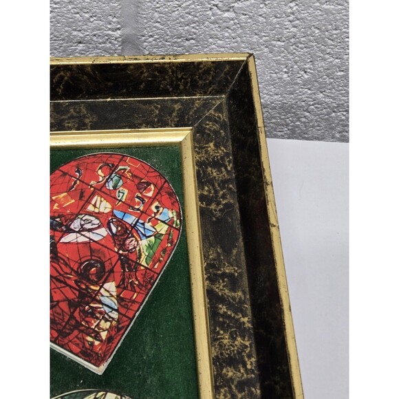 Marc Chagall Stained Glass 12 Tribes Israel Framed - Picture 13 of 16
